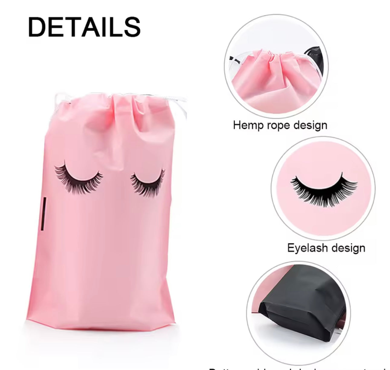 Bolsa lashes color negro