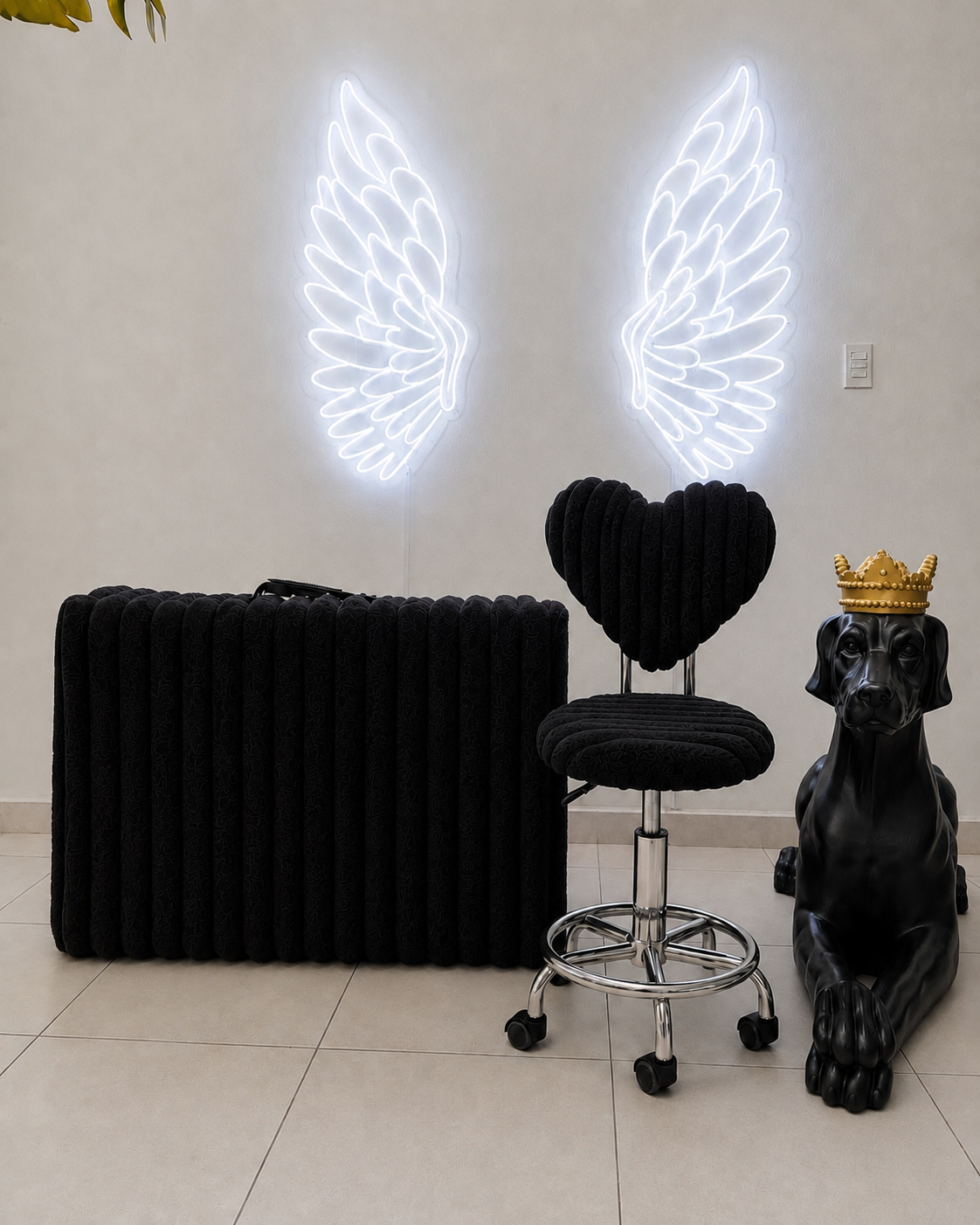 Paquete Camilla Portátil + Silla Hidráulica corazón Nube
