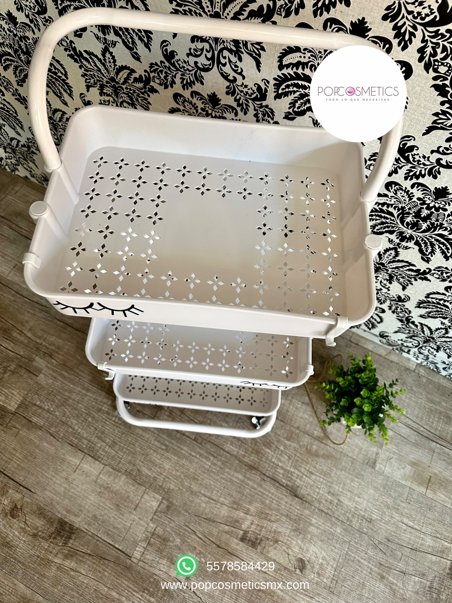 Carrito auxiliar BLANCO