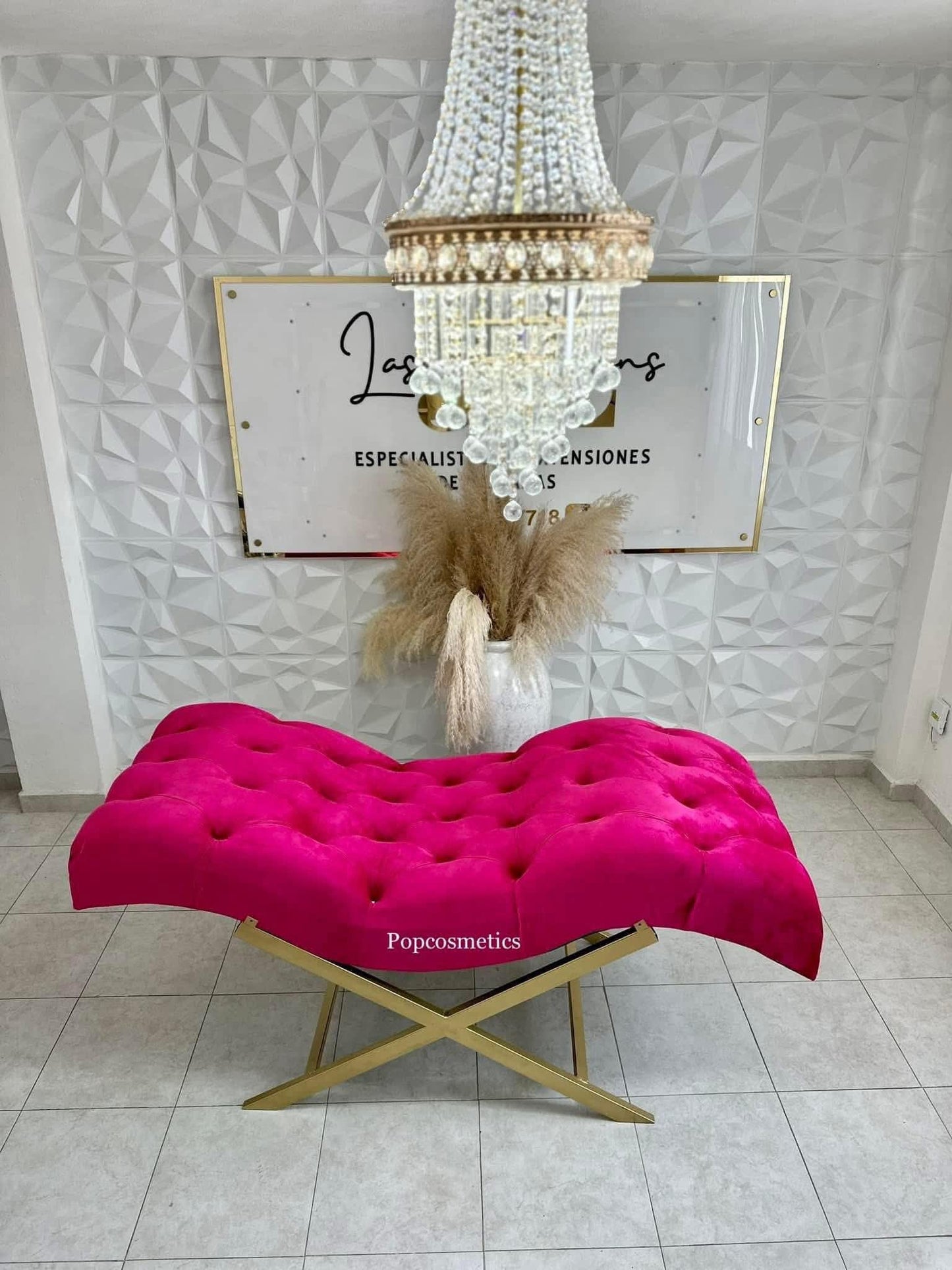 Camilla fija terciopelo