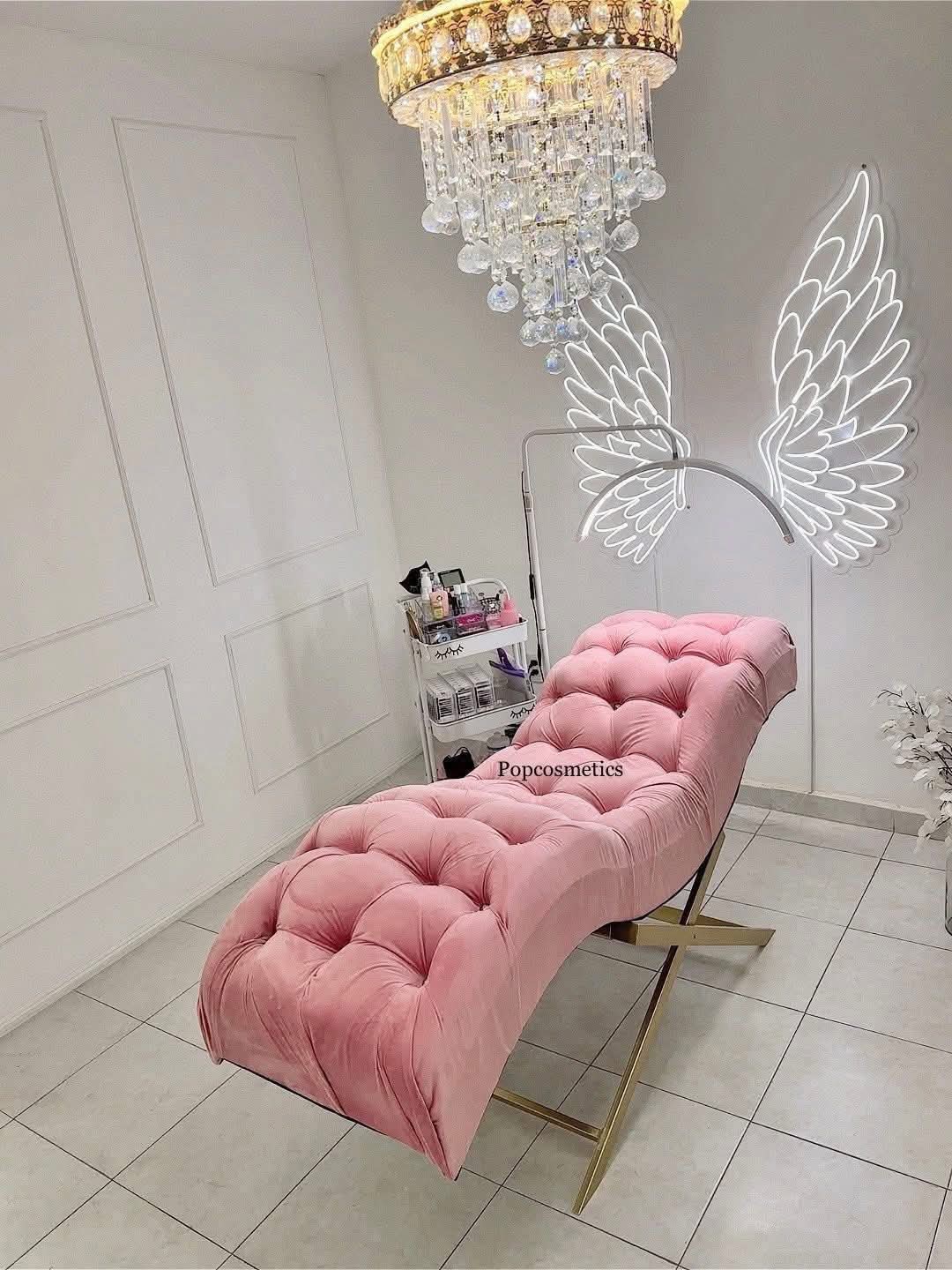 Camilla fija terciopelo