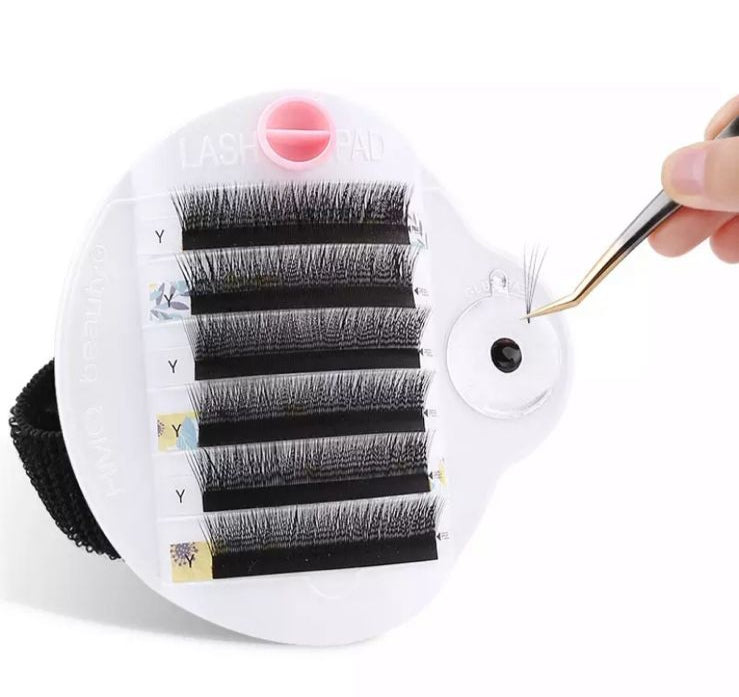 Soporte pulsera para pestañas y adhesivo