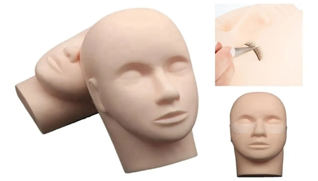 Cabezote de práctica para pestañas