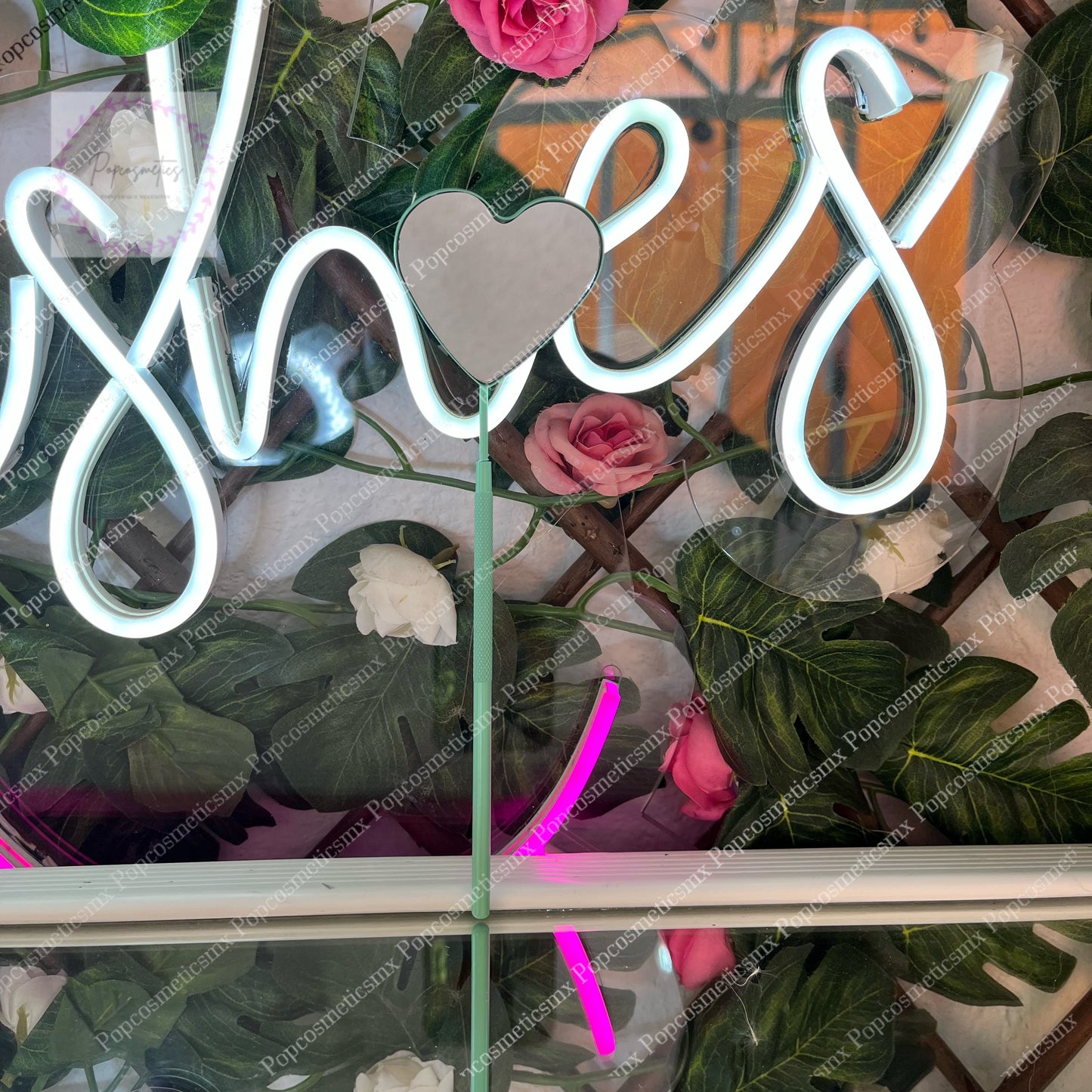 Espejo de comprobación corazón