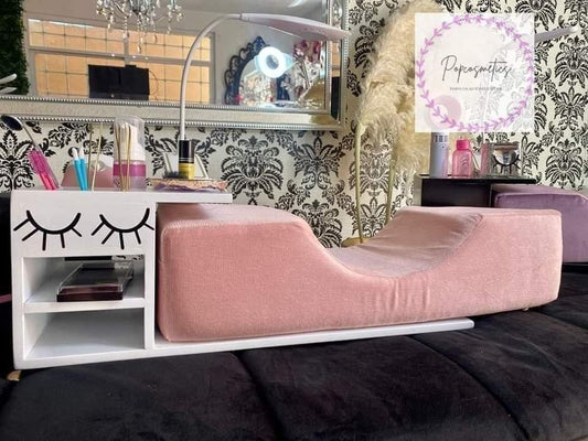 Organizador + almohada auxiliar + lámpara de clip portátil