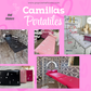 Camilla portátil vinil con stickers