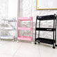 Carrito Auxiliar Profesional 3 Niveles metálico para Lashista, Uñas, Spa y Estética con Ruedas