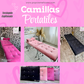 Camilla portátil terciopelo capitoneada