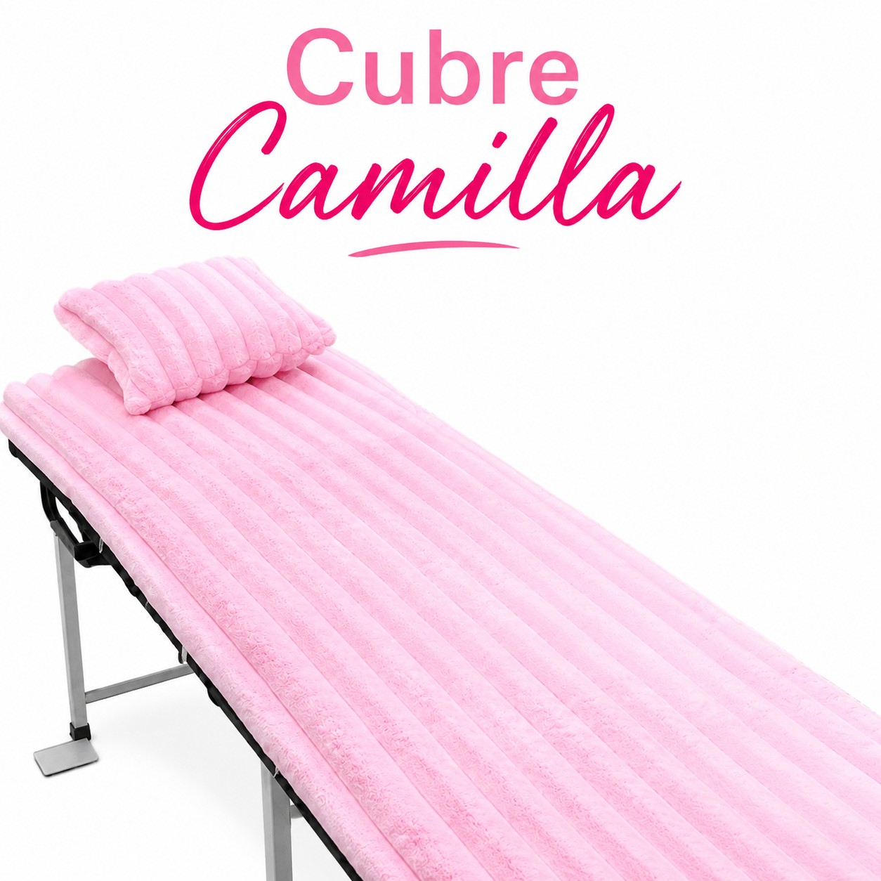 Cubre camilla Rosa Claro
