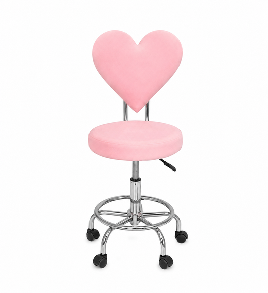 Silla hidráulica corazón terciopelo