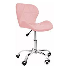 Silla luxury rosa hidráulica