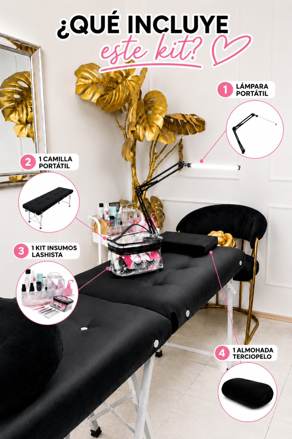 Paquete completo lashista Black