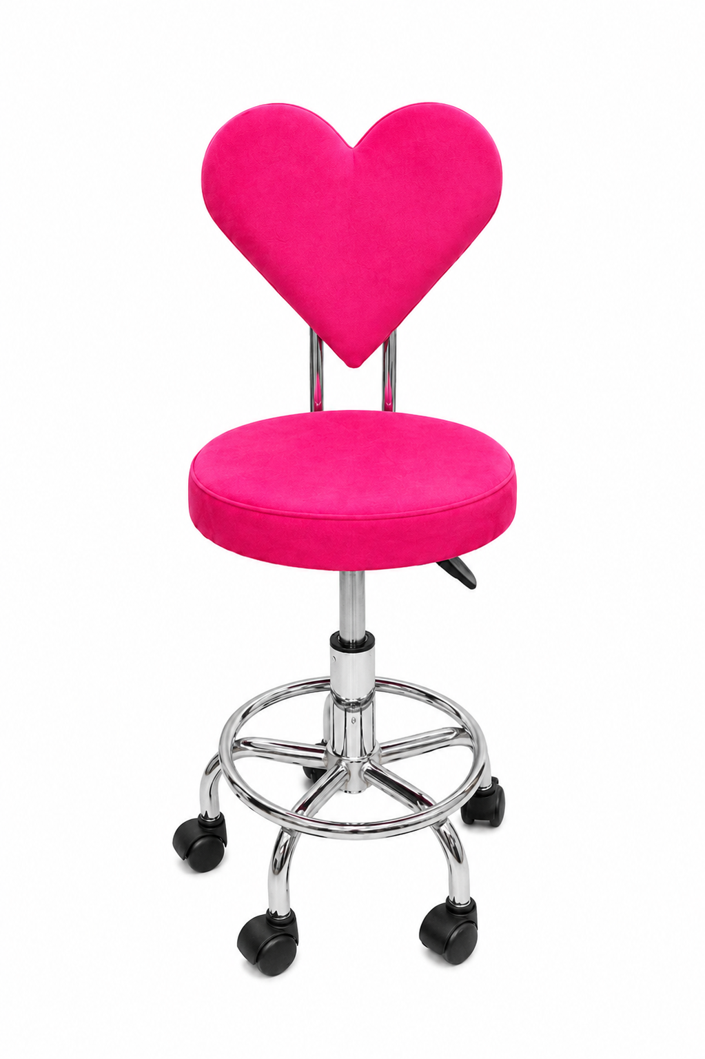 Silla hidráulica corazón terciopelo