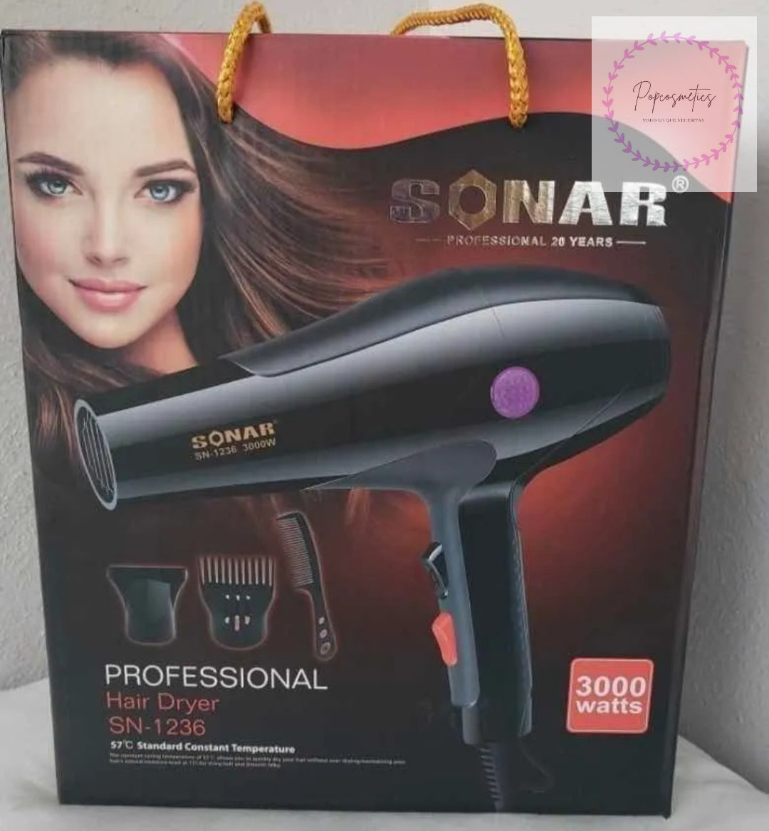 Secadora De Cabello Profesional Marca Sonar 3000w